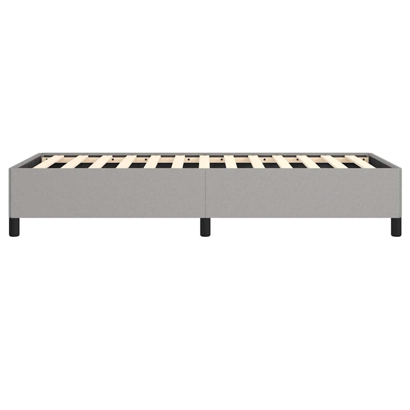 vidaXL Twin XL Engineered Wood Bed Frame in Light Gray