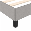vidaXL Twin XL Engineered Wood Bed Frame in Light Gray