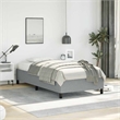 vidaXL Twin XL Engineered Wood Bed Frame in Light Gray