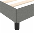 vidaXL Modern Engineered Wood Queen Bed Frame in Dark Gray