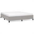 vidaXL Engineered Wood California King Bed Frame in Light Gray