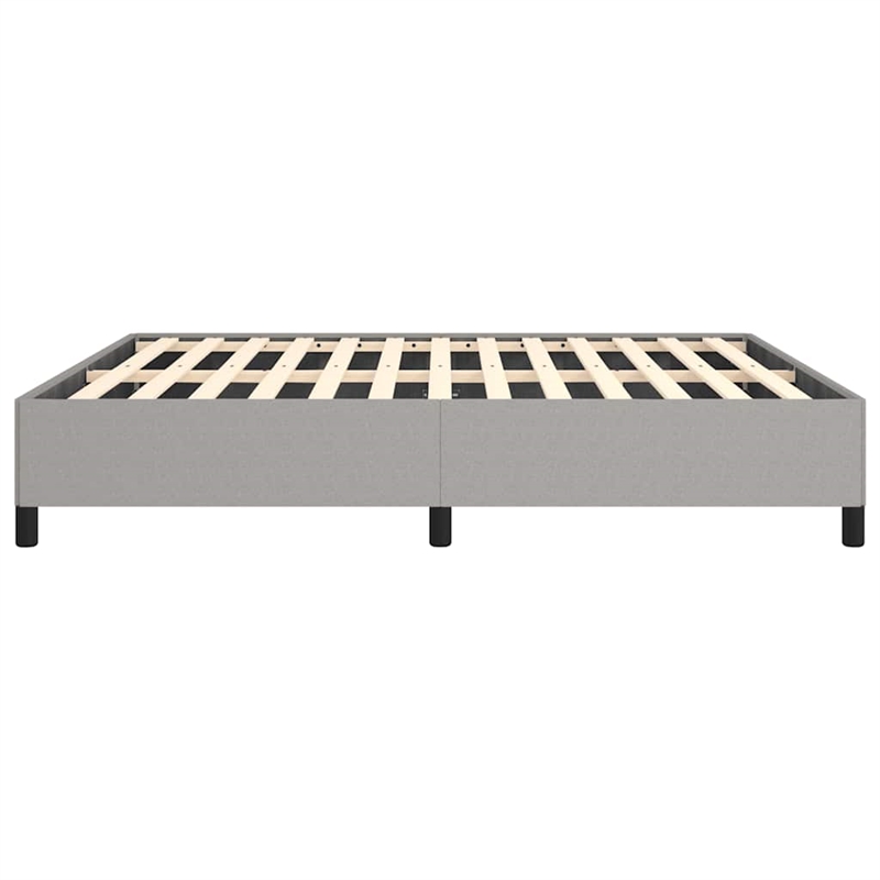 vidaXL Engineered Wood California King Bed Frame in Light Gray