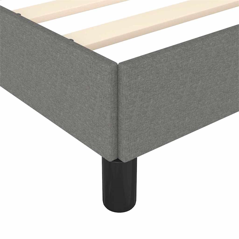 vidaXL Engineered Wood California King Bed Frame in Dark Gray