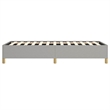 vidaXL Engineered Wood Twin Bed Frame in Light Grey