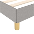 vidaXL Engineered Wood Twin Bed Frame in Light Grey