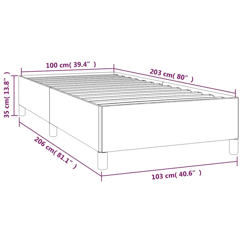 vidaXL Twin XL 13.8