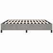 vidaXL Velvet California King Bed Frame in Light Grey