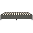 vidaXL Engineered Wood California King Bed Frame in Dark Gray