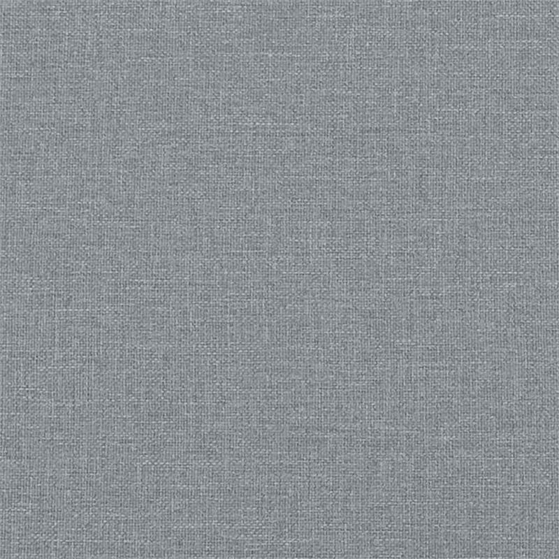 vidaXL Twin XL Engineered Wood Bed Frame with Headboard in Light Grey