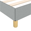 vidaXL Queen Engineered Wood Bed Frame with Headboard in Light Grey