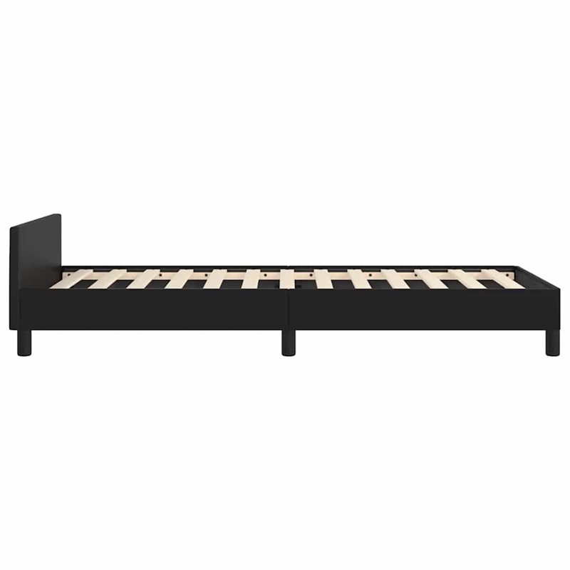vidaXL Engineered wood Twin Bed Frame in Black