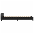 vidaXL Engineered wood Twin Bed Frame in Black