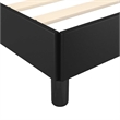 vidaXL Engineered wood Twin Bed Frame in Black