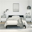 vidaXL Engineered wood Twin Bed Frame in Black