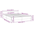vidaXL Full with Headboard Bed Frame in Light Gray