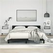 vidaXL Full with Headboard Bed Frame in Light Gray