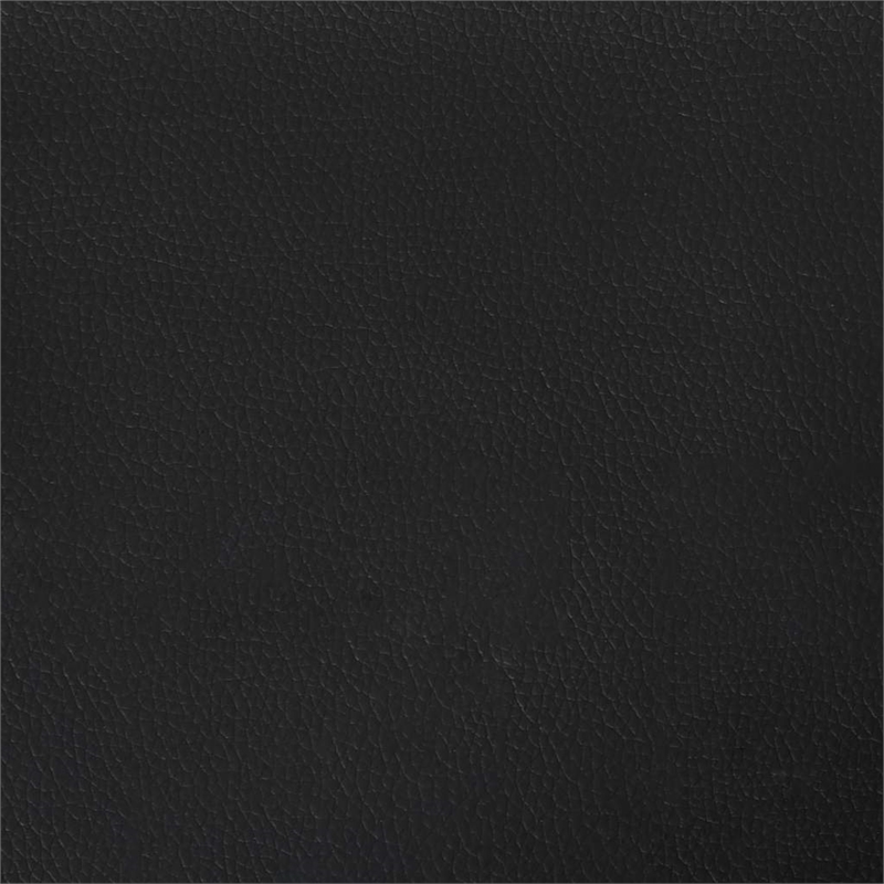vidaXL Engineered Wood Faux Leather Queen Bed Frame in Black