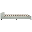 vidaXL Full with Headboard Bed Frame in Light Gray
