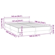 vidaXL Velvet Full Bed Frame in Dark Gray Fabric