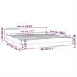 vidaXL Modern Velvet Full Bed Frame in Dark Grey