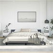vidaXL Modern Velvet Full Bed Frame in Dark Grey