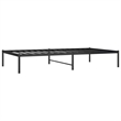 vidaXL Powder-Coated Steel Twin Bed Frame in Black