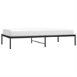 vidaXL Powder-Coated Steel Twin Bed Frame in Black