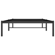 vidaXL Rectangular Single Steel Bed Frame in Black