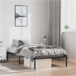 vidaXL Rectangular Single Steel Bed Frame in Black