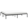 vidaXL Powder-Coated Steel King Bed Frame in Black