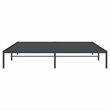 vidaXL Powder-Coated Steel King Bed Frame in Black