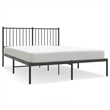 vidaXL Rectangular 53.1 X 74.8 Steel Bed Frame in Black