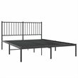 vidaXL Rectangular 53.1 X 74.8 Steel Bed Frame in Black