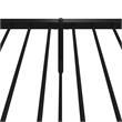 vidaXL Powder-Coated Steel Single Bed Frame in Black