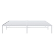vidaXL Powder-Coated Steel Cal King/Double Size Bed Frame in White