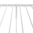 vidaXL Rectangular Small Steel Single Bed Frame in White
