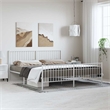 vidaXL Rectangular Queen Metal Bed Frame in Steel