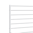 vidaXL Rectangular Steel Cal King/Double Bed Bed Frame in White