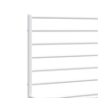 vidaXL 76 x 80 Steel Extra Long Bed Frame in White
