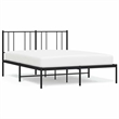 vidaXL Powder-Coated Steel King Size Bed Frame in Black