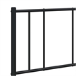 vidaXL Powder-Coated Steel King Size Bed Frame in Black