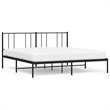 vidaXL 72 X 84 Powder-Coated Steel Bed Frame in Black