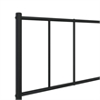 vidaXL Rectangular 39.4 x 74.8 Steel Bed Frame in Black