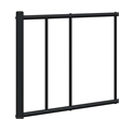 vidaXL 53.9x74.8 Powder-Coated Steel Bed Frame in Black