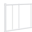 vidaXL Powder-Coated Steel Full/Double Bed Frame in White