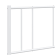 vidaXL Powder-Coated Steel King Size Bed Frame in White