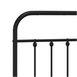 vidaXL Rectangular Steel Full/Double Bed Frame in Black