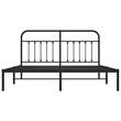 vidaXL Rectangular Steel Full Durable Bed Frame in Black