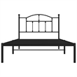 vidaXL Engineered wood Twin Bed Frame in Black