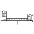 vidaXL Powder-Coated Steel Twin Bed Frame in Black